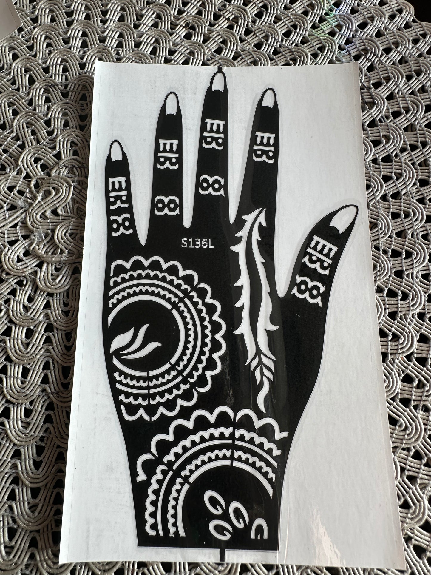 L Henna Stencils