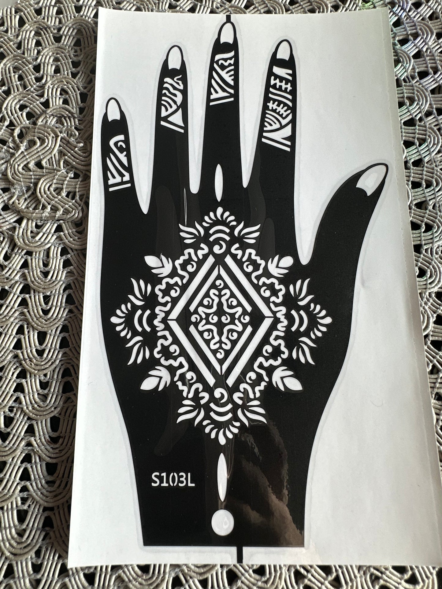 L Henna Stencils