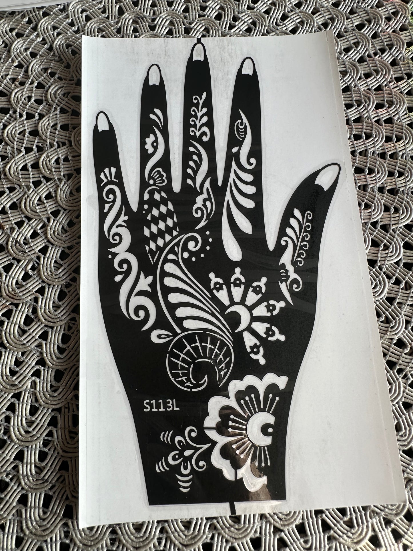 L Henna Stencils