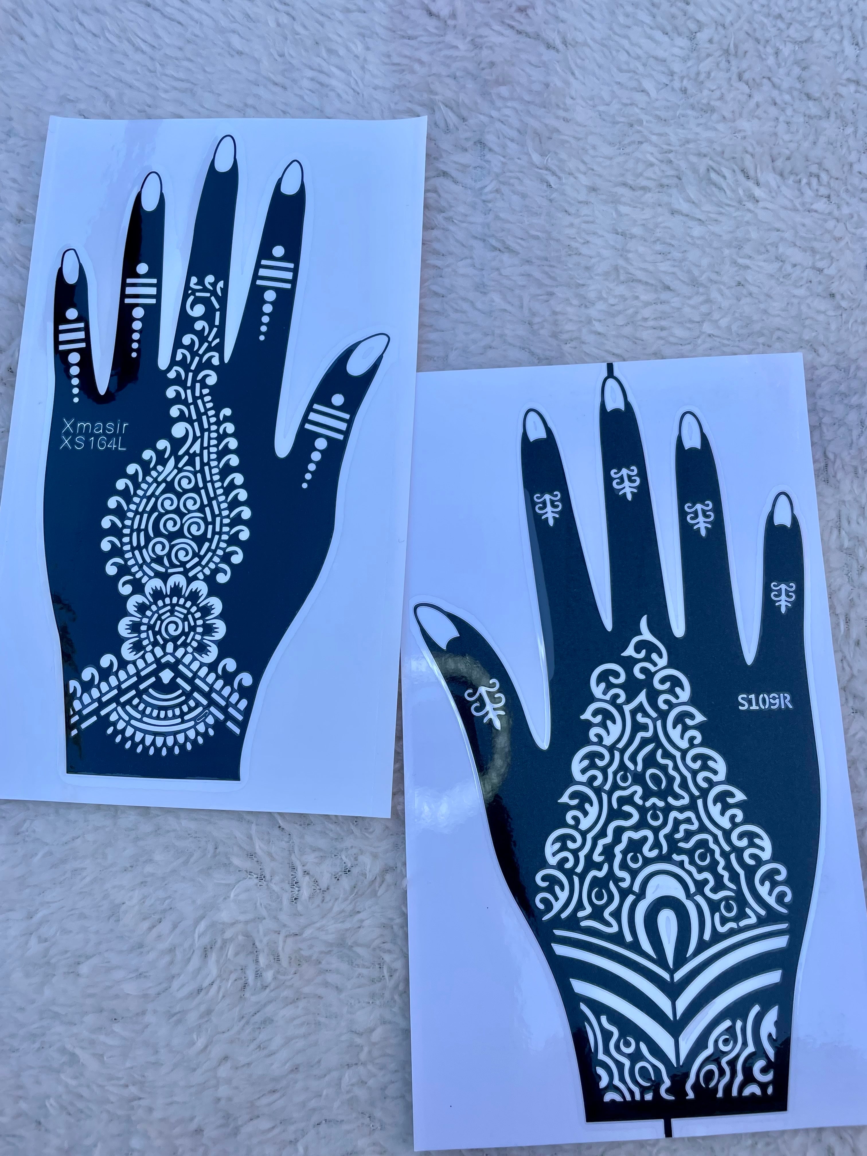 Mehndi Stickers for Hands | Daraz Henna stencils review | Henna Tattoo |  Kiran Ayub - YouTube