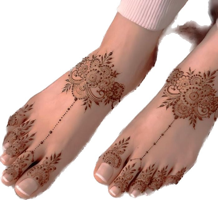 Simple henna mehndi designs for feet | - YouTube